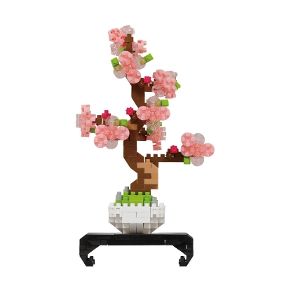 Picture of Bandai Nanoblock: Object - Pink Bonsai Building Block Figure (NBC225)