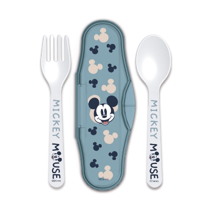 Picture of Stor Disney: Mickey Mouse Full Of Smiles - Toddler 2 Pcs PP Traveling Spoons (10466)