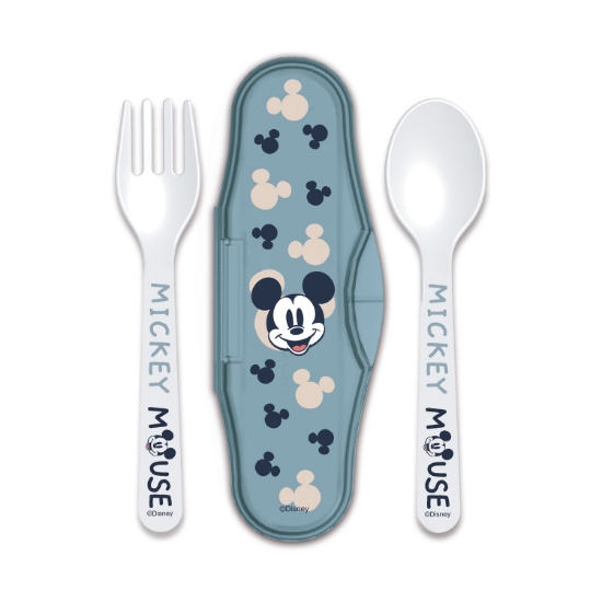 Picture of Stor Disney: Mickey Mouse Full Of Smiles - Toddler 2 Pcs PP Traveling Spoons (10466)