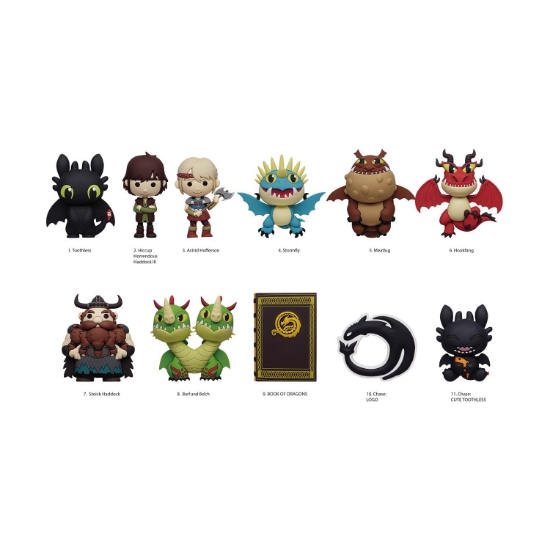 Picture of Monogram: How To Train Your Dragon (2025 Movie) (Blind Bag/Random) 3D Foam Bag Clips Figures (76020)