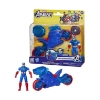 Picture of Hasbro Marvel Avengers: Epic World of Action - Captain America Shield-Shot Cycle Vehicle 4" Figure (G0889)