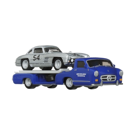 Picture of Mattel Hot Wheels: Premium Car Culture Team Transport - Mercedes-Benz 300SL & '55 Mercedes-Benz Blaues Wunder (HRV48)