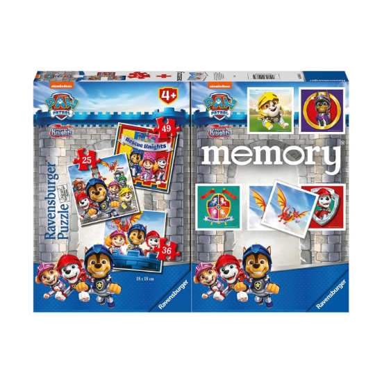Picture of Ravensburger Memory® + 3 Puzzle: Paw Patrol - Rescue Knights (20983)