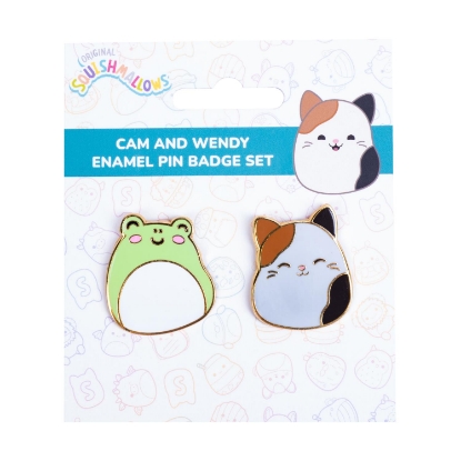 Picture of Fizz Squishmallows - Cam & Wendy Pin Badges x 2 CDU (350122)