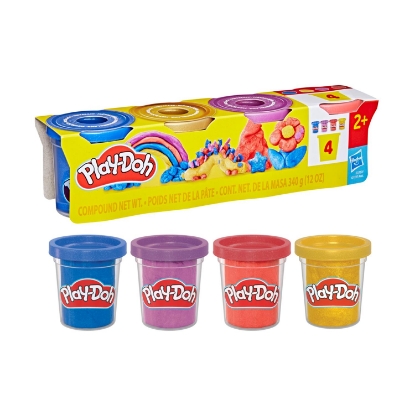 Picture of Hasbro Play-Doh®: Specialty Compound - Shimmery Metallics 4 Pack (G1737)