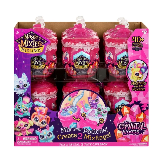 Picture of Giochi Preziosi Magic Mixies: Mixlings - The Crystal Woods Fizz & Reveal 2 Pack Gauldron S3 (MG008000)