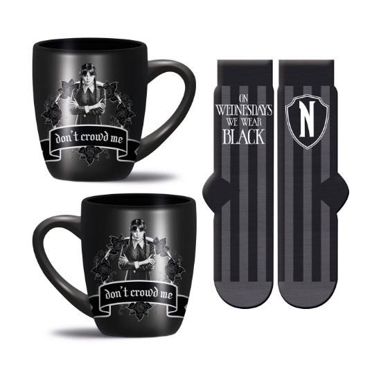 Picture of Pyramid: Wednesday - Wear Black Mug & Socks Set (GP2400893)