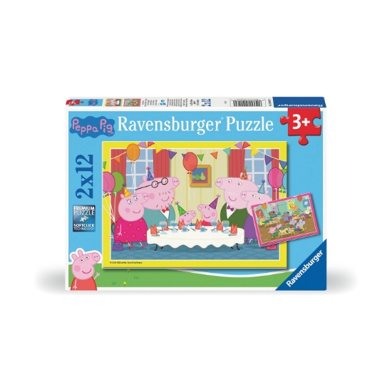 Picture of Ravensburger Puzzle: Peppa Pig - Time To Celebrate (2x12 pcs) (12004017)