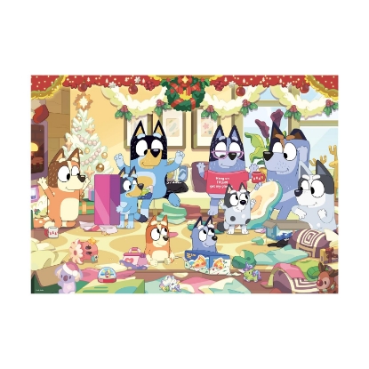 Picture of Ravensburger Giant Floor Puzzle: Bluey - Christmas with Bluey (24 pcs) (03171)