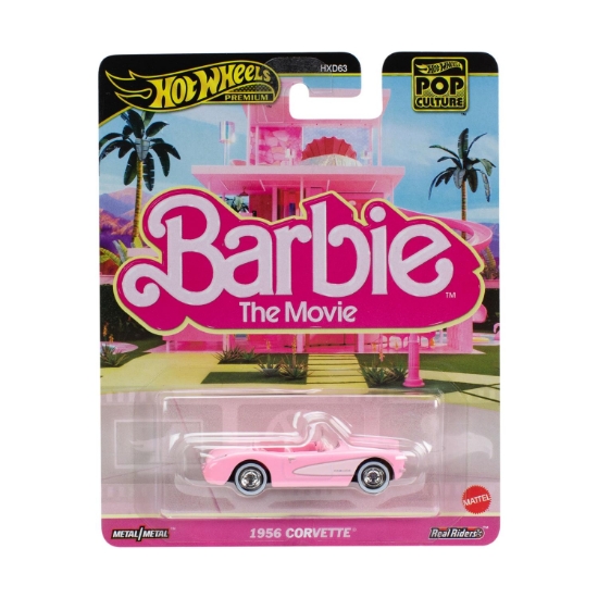 Picture of Mattel Hot Wheels Premium® Pop Culture: Barbie The Movie - 1956 Corvette Vehicle (JBL79)