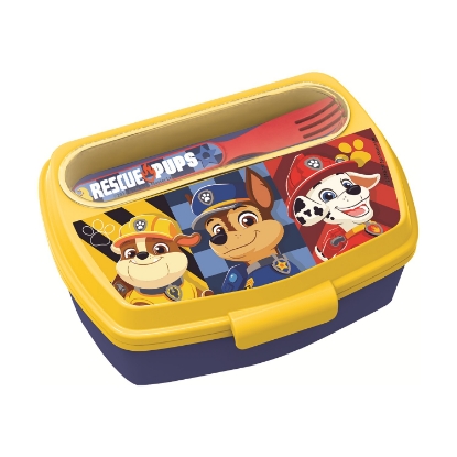 Picture of Stor: Paw Patrol Boy Rescue Pups - Funny Sandwich Box With Cutlery (81609)
