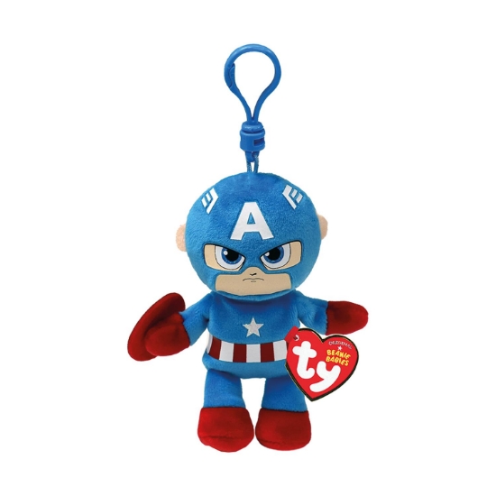 Picture of AS Beanie Babies Marvel: Captain America - Keychain Plush 8,5cm (1607-34004)