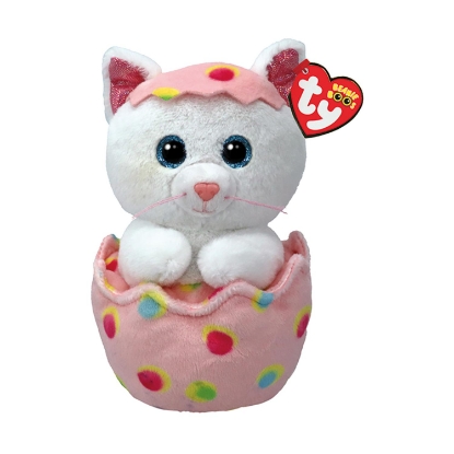 Picture of AS Beanie Boos: Giggle The Cat In An Egg - Plush 15cm (1607-37369)