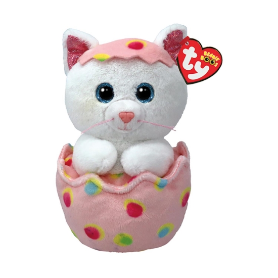 Picture of AS Beanie Boos: Giggle The Cat In An Egg - Plush 15cm (1607-37369)