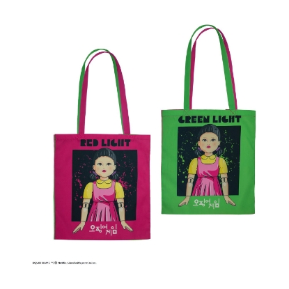 Picture of Cinereplicas TV Series: Netflix Squid Game - Red Light, Green Light Polyester Tote Bag (CR2344)