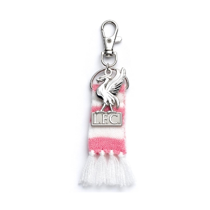 Picture of Carat Shop Liverpool FC - Pink Stripe Scarf & Liverbird Backpack Hanger (LFCBH003)