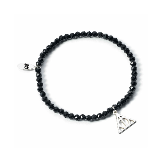 Picture of Carat Shop Harry Potter - Semi Precious Stone Bracelet with Sterling Silver Deathly Hallows Charm (HPCR0529)
