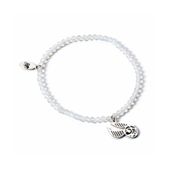 Picture of Carat Shop Harry Potter - Semi Precious Stone Bracelet with Sterling Silver Golden Snitch Charm (HPCR0584)