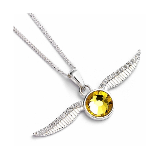 Picture of Carat Shop Harry Potter - Sterling Silver Golden Snitch Necklace with Crystals ( BHPSN004)