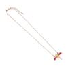 Picture of Carat Shop Harry Potter - Rose Gold Plated Fawkes Necklace (WN000113)