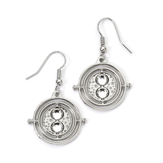 Picture of Carat Shop Harry Potter - Silver Tone Time Turner Drop Earrings (WE000673)