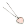 Picture of Carat Shop Barbie - Pink Enamel Heart Pendant Necklace with Crystal (BMN00003)