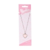 Picture of Carat Shop Barbie - Pink Enamel Heart Pendant Necklace with Crystal (BMN00003)