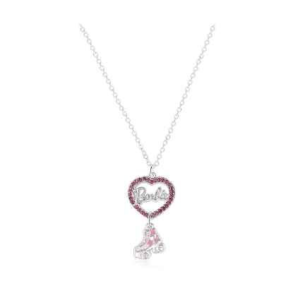Picture of Carat Shop Barbie - Crystal Heart and Roller Skate Necklace (BMN00004)