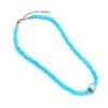 Picture of Carat Shop Barbie - Blue bead necklace with round Barbie - Bead Charm (BMN00005)