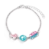 Picture of Carat Shop Barbie - Charm Bracelet with Three Enamelled Fun Charms - Silhouette, Skate, & Camper Van (BMCB0009)