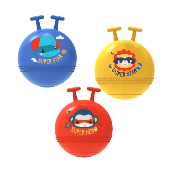 Picture of Fisher-Price:  Super Bouncy Ball (With Foot Pump) (45cm) (Random Choice) (F0960)