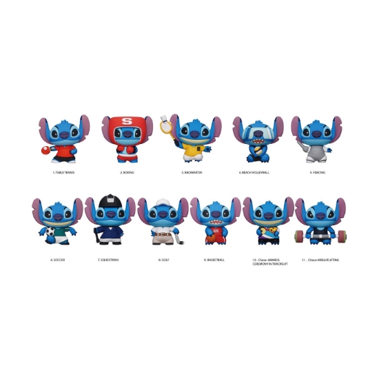 Picture of Monogram Disney: Lilo & Stitch (Series1) - Stitch Sport (Blind Bag/Random) 3D Foam Bag Clips Figures (85790)