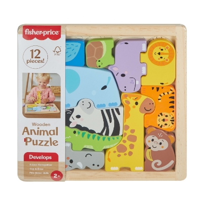 Picture of Fisher-Price®: Wooden Animal Puzzle (JFG10)