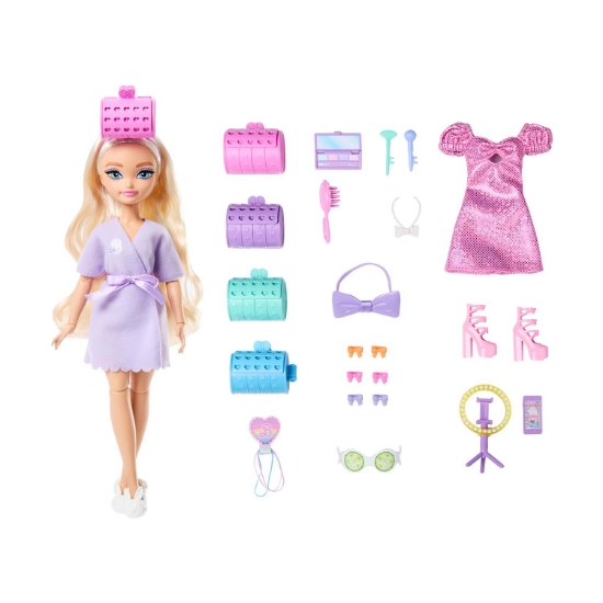 Picture of Mattel Barbie Dream Besties: Get Ready with Barbie - Malibu Doll (JGG38)