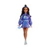 Picture of Mattel Barbie: Deluxe Style - Metallic Blue Dress with Brown Hair Doll (JFP42)
