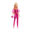 Picture of Mattel Barbie: Deluxe Style - Metallic Pink Set with Blonde Hair Doll (JFP40)