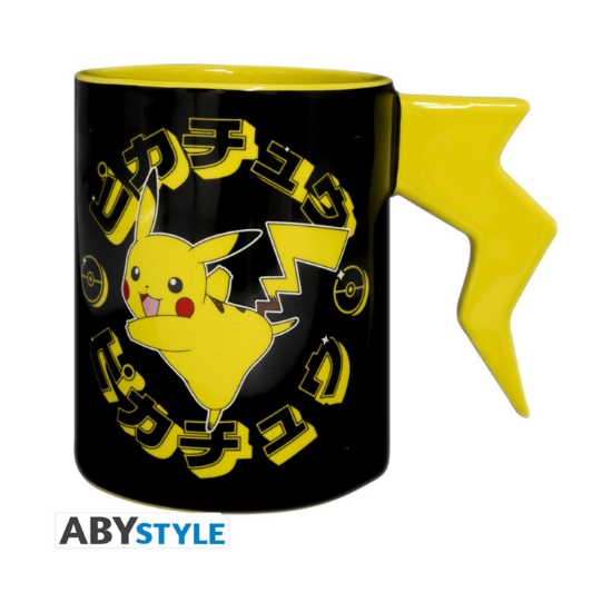 Picture of Abysse: Pokemon - Pikachu Lightening Bolt 3D Handle Mug (ABYMUGA345)
