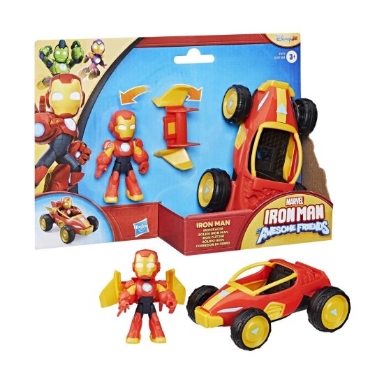 Picture of Hasbro Marvel: Iron Man And His Awesome - Iron Man Iron Racer Vehicle (G1471)