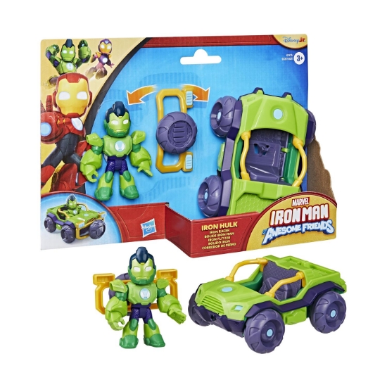 Picture of Hasbro Marvel: Iron Man And His Awesome Friends - Iron Hulk Iron Racer Vehicle (G1472)
