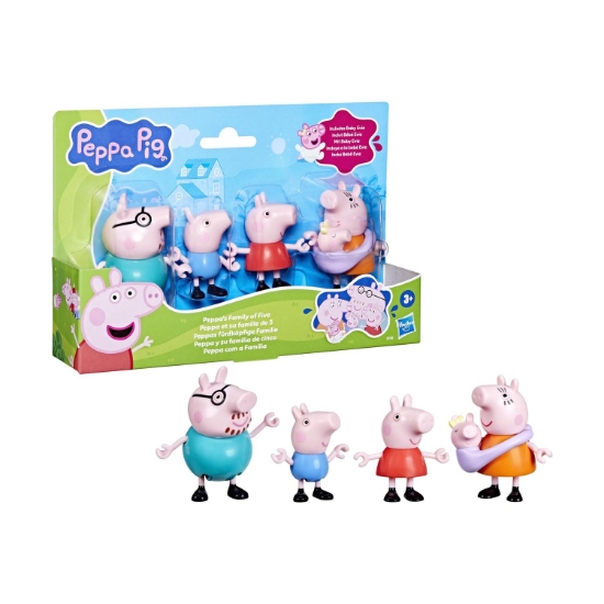 Picture of Hasbro Peppa Pig: Peppas's  Family of Five - Figures Set (G0506)