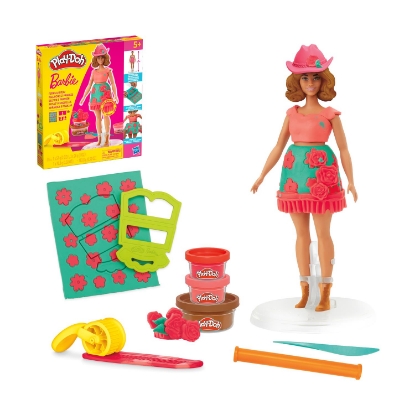 Picture of Hasbro Play-Doh: Fashion - Barbie Designer Dolls Florals And Fringe (G1360)