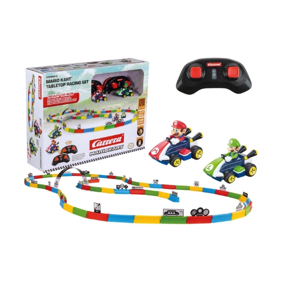 Picture of Carrera R/C Car: Mario Kart™ Mario & Luigi Mini RC - 1:43 Tabletop Racing Set (370430015)