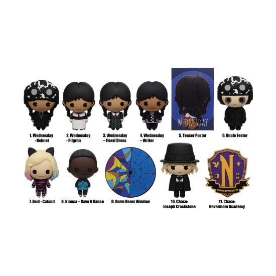 Picture of Monogram: Wednesday (Series3) (Blind Bag/Random) 3D Foam Bag Clips Figures (33110)