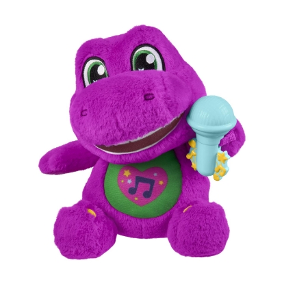 Picture of Mattel Barney's World: Sing-Along Barney - Plush Toy (English Language) (JGT51)