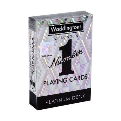 Picture of Winning Moves: Waddingtons No.1 - Platinum Playing Cards (35521)