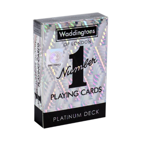 Picture of Winning Moves: Waddingtons No.1 - Platinum Playing Cards (35521)