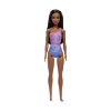 Picture of Mattel Barbie: Beach - Dark Skin Doll Wearing Tropical Pink and Blue Swimsuit (HXX49)