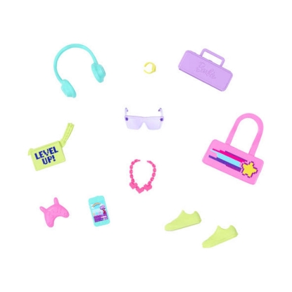 Picture of Mattel Barbie: Pink Bag Level Up! Accessories (HYV07)