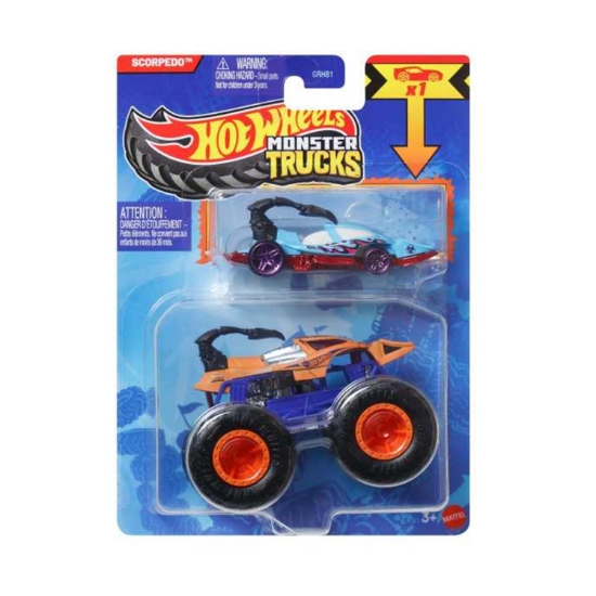 Picture of Mattel Hot Wheels: Monster Trucks - Scorpedo 2 Pack Vehicles (JCG39)