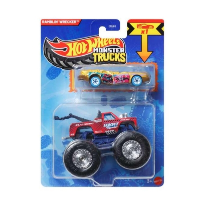 Picture of Mattel Hot Wheels: Monster Trucks - Ramblin' Wrecker 2 Pack Vehicles (JCG35)